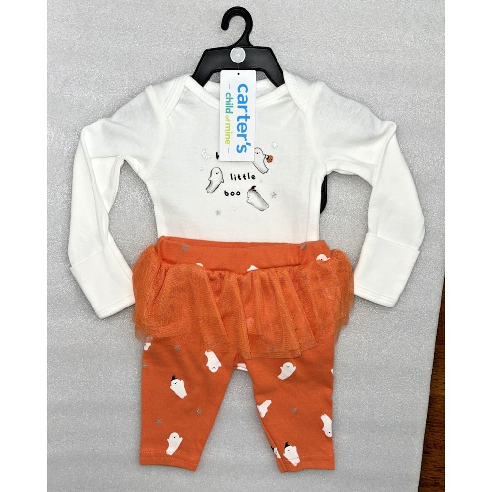 Carter's Child of Mine Baby Girl Halloween Outfit 2-Piece Set Size 0-3 Month NEW - Picture 6 of 13